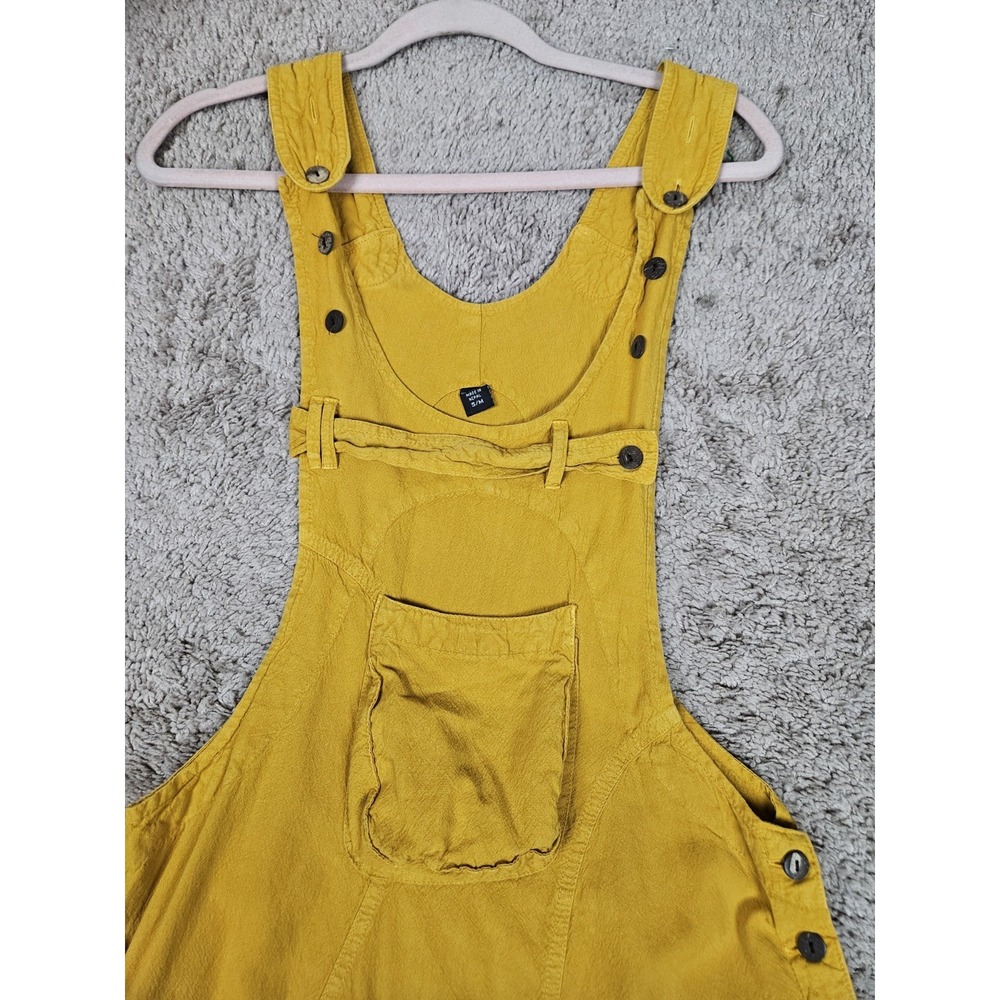 Harem Baggy Jumpsuit Overalls Mustard S/M Hippie 100% Cotton Nepal Cargo Womens - Picture 3 of 7